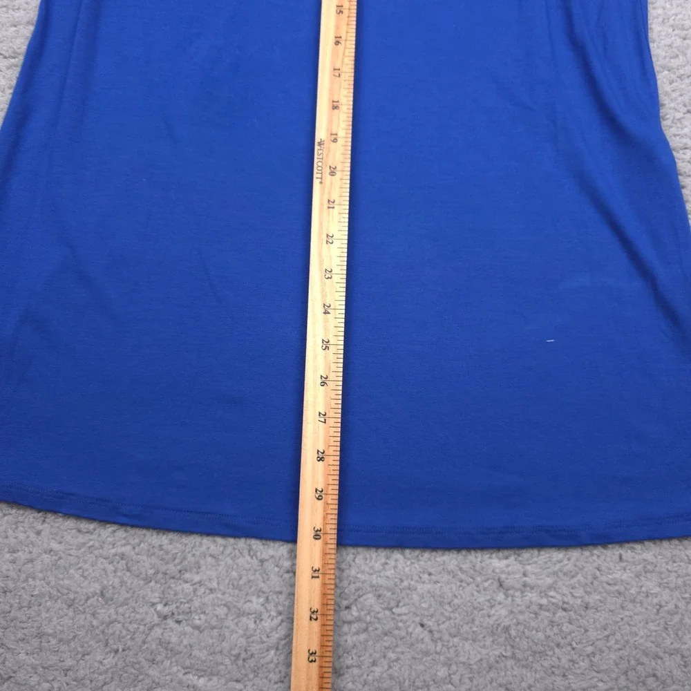 Eileen Fisher Royal Bateau NK Tunic‎ Dress Knit Long Sleeve Casual Comfy Size S